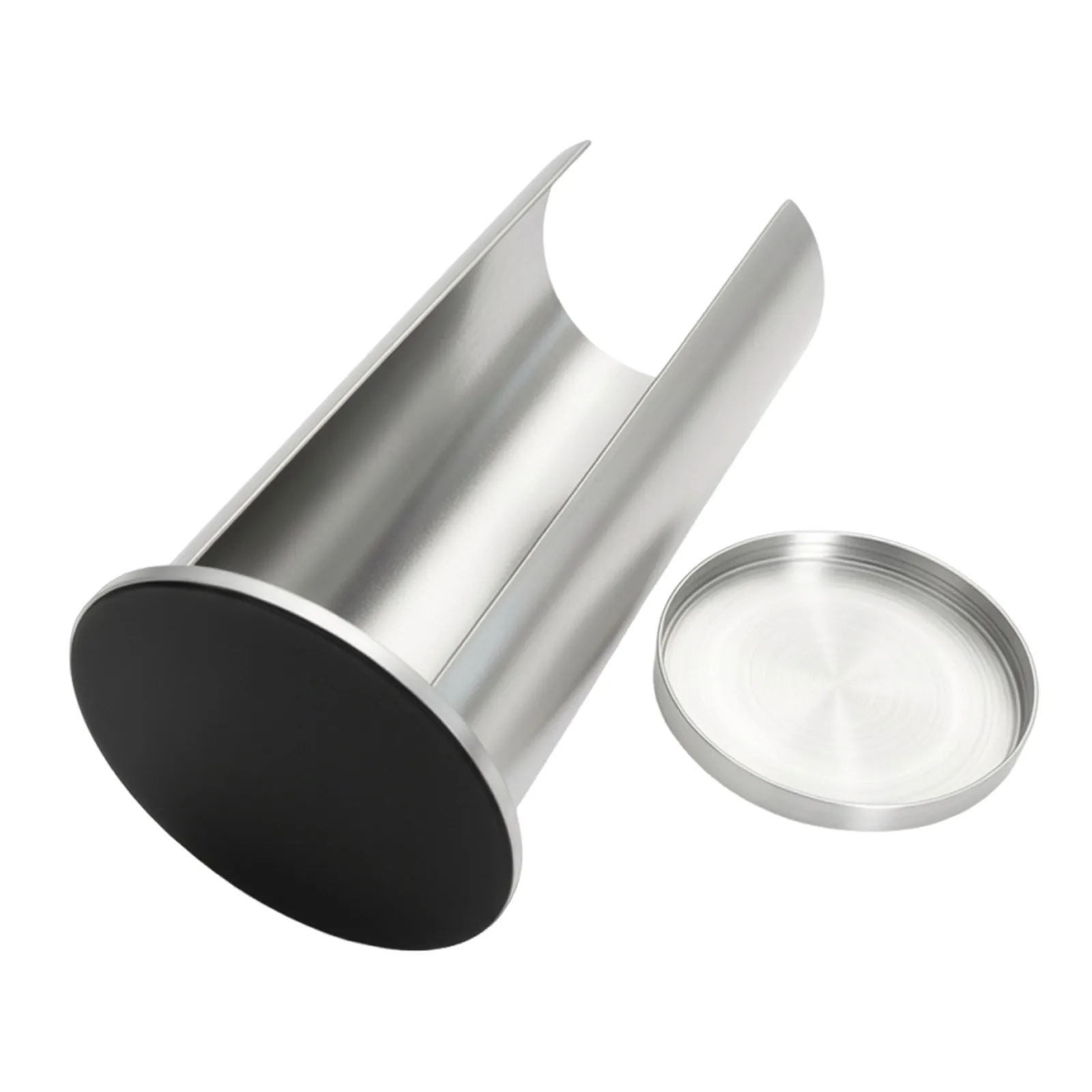 Stainless Steel Makeup Cotton Pad Holder Circle Storage Box Bathroom Vanity Organiser Clear Cotton Pads Dispenser