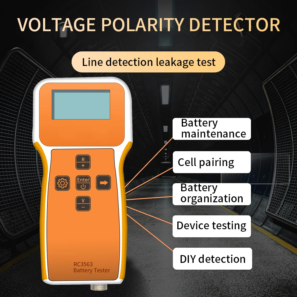 Battery Tester, High Precision Battery Internal Resistance Detector with LCD Display, Battery Tester for Battery Maintenance DIY