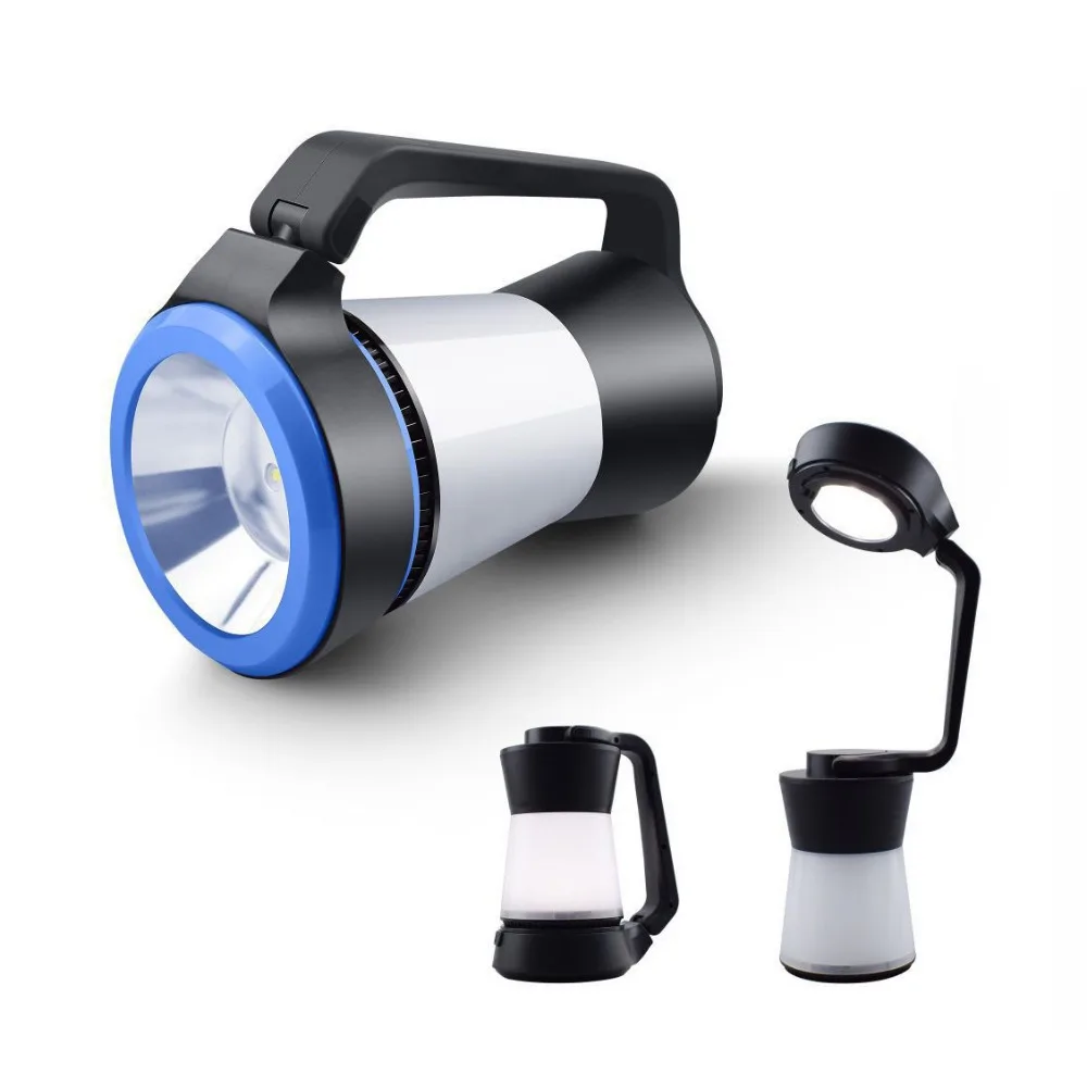 Powerful Spotlight Searchlight Flashlight Large Capacity Lithium Battery Rechargeable Lamp With Power Bank Function Portable