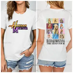 Summer Short sleeve Hannah Montana Printed T-shirt street clothing Fashion men Harajuku oversized T-shirt top clothing