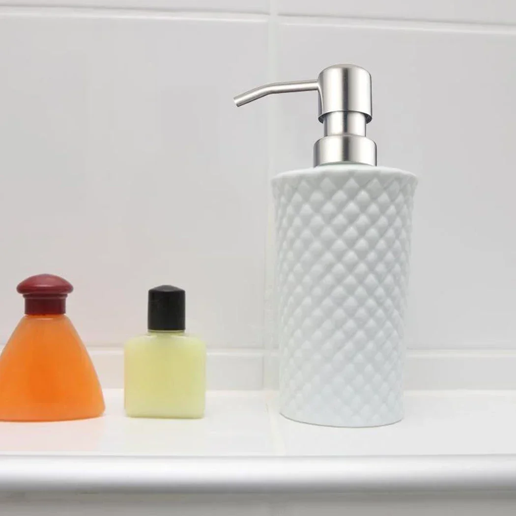 Metal DIY Soap Pump Liquid Lotion Dispenser Replacement Head Jar Tube For Jars Shampoo Bottle Accessories For Bathroom