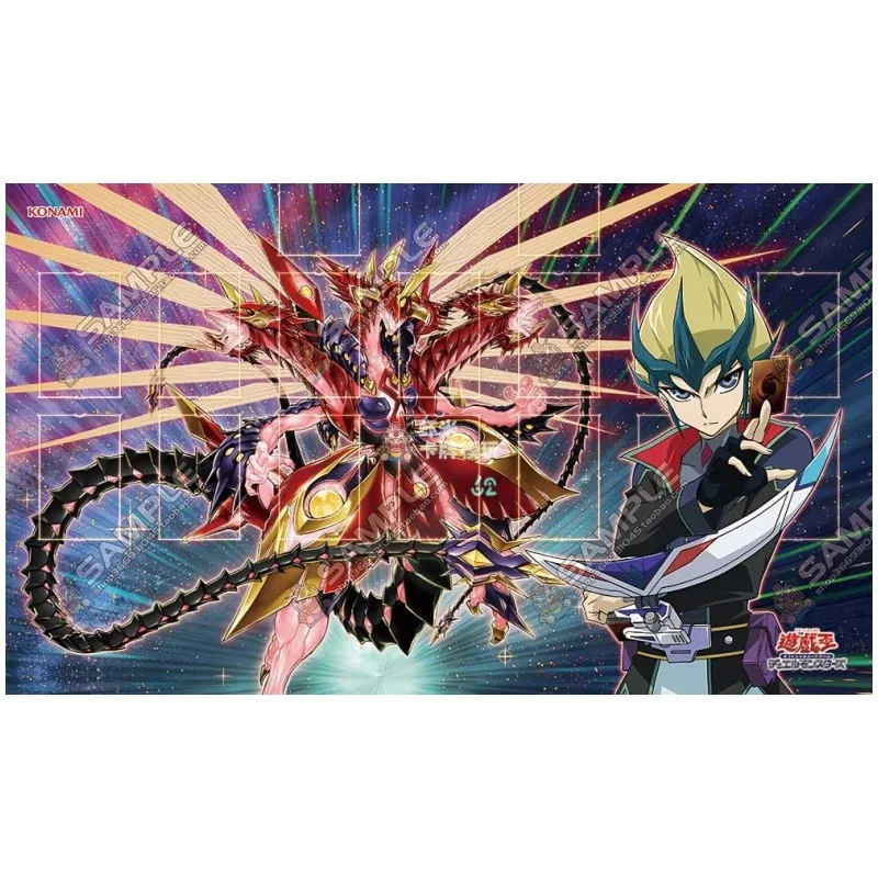 سلسلة عيون المجرة يو غي أوه! 600x350 مللي متر لاعب واحد مبارزة Playmat Mizael Galaxy-Eyes Tachyon التنين المطاط مجلس لوحة ألعاب اللعب