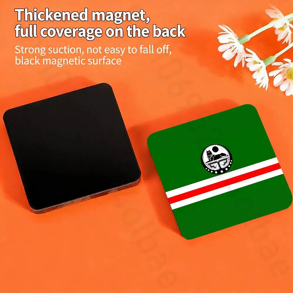 Chechen Coat Arms Fridge Magnet Personalized Magnetic Durable Plastic Square Picture Surface Fridge Magnets