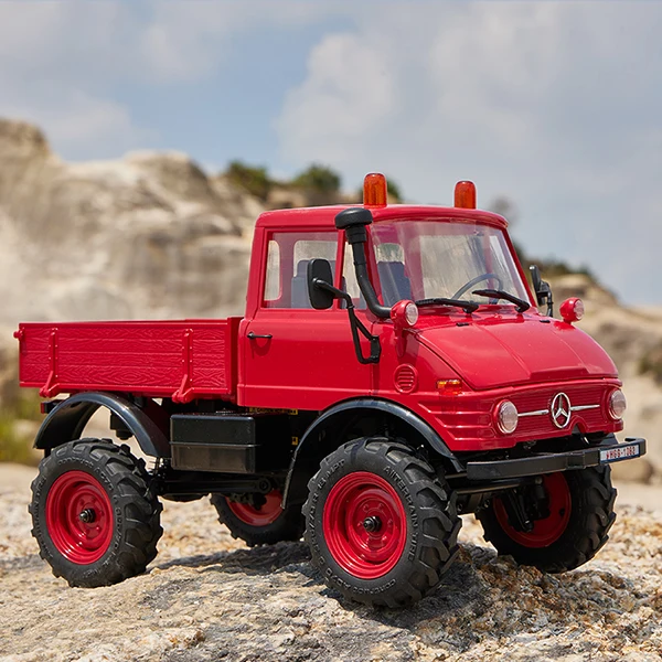FMS FCX24 Unimog 1/24 coche de escalada Rc coche de Control remoto modelo tracción en las cuatro ruedas simulación todoterreno camión juguete eléctrico