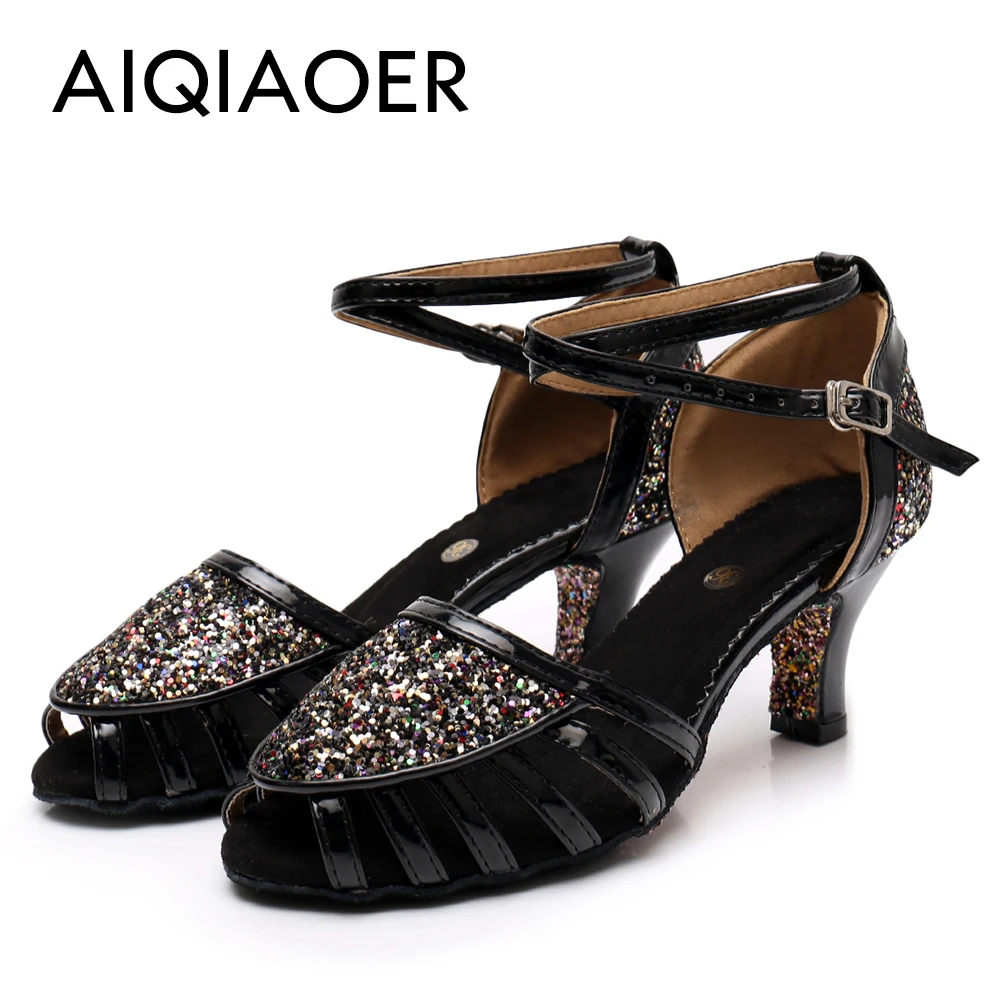 women's sandals summer 2023 Women Ballroom Dance Shoes Latin Salsa Bachata Performance Dancing Shoes