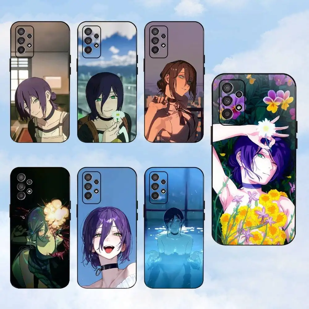 

Movie R-Reze Denji Phone Case For Samsung S25,S24,S23,S22,S21,S20,S10,Ultra,Plus,Lite,FE,Soft Silicone Black Cover