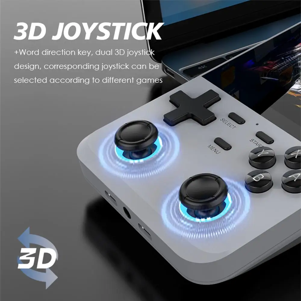 D007 Plus 3.5 Inch IPS Screen Handheld Game Players Dual Joystick 10000+ Game Retro Devices Portable Game Consoles