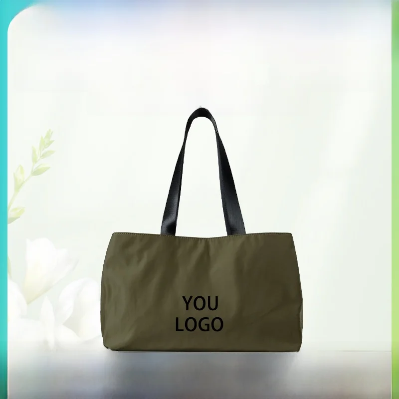 Ele Borsa a tracolla in nylon leggero di grande capacità Borsa impermeabile da donna Borsa da lavoro semplice Faion Tote Bag