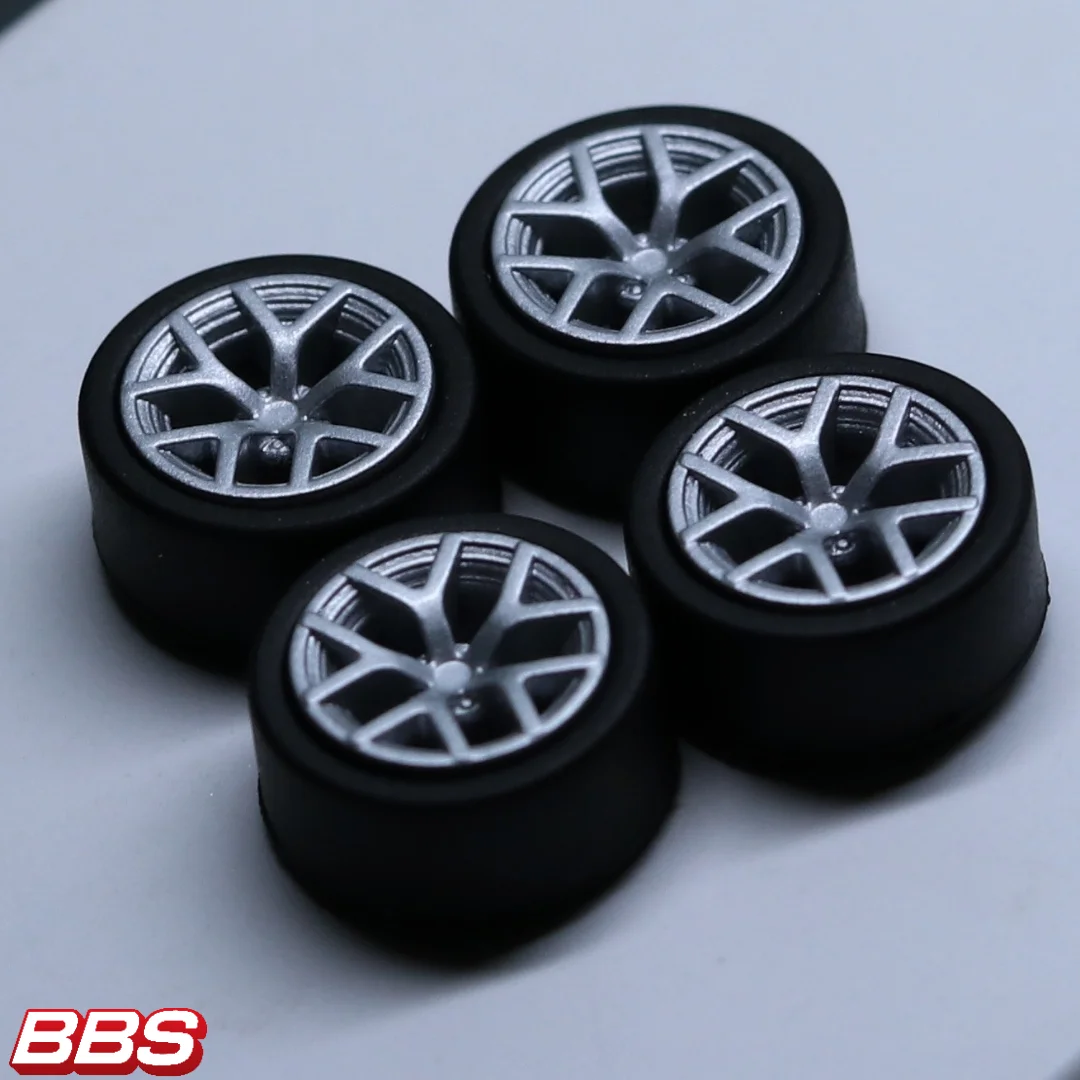 SpeedCG 1/64 ABS Wheels with Rubber Tire Type I2 Modified Parts Diameter 10mm For Model Car Racing Vehicle Toy Hotwheels Tomica