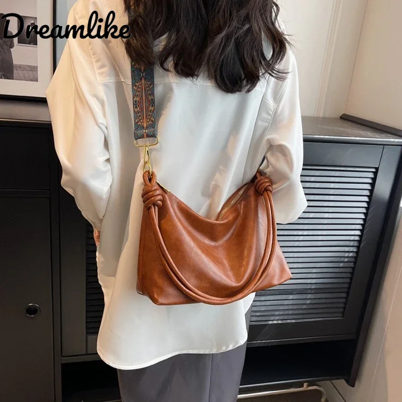 

Новая модная женская сумка, высококачественная текстура из мягкой кожи, сумка через плечо, женская сумка-кроссбоди, геометрический дизайн с широким плечевым ремнем