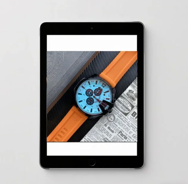 ساعة كوارتز بحزام سيليكون للجنسين تتميز بتقويم أنيق وساعة يد عبر الحدود للرجال والنساء