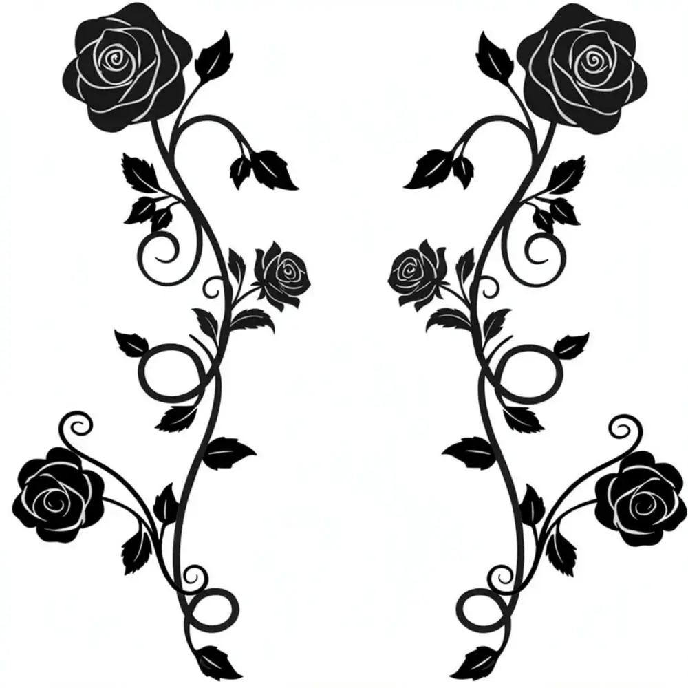 Unique Metal Botanical Wall Art Iron Flower Hanging Sculpture Modern Home Decor Wall Ornament For Living Room Bedroom