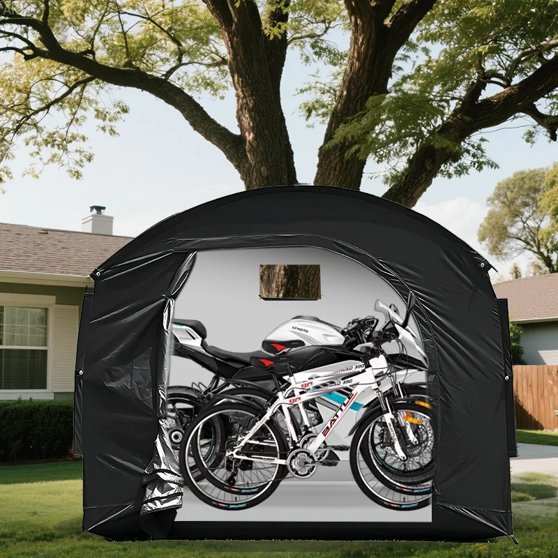 

Outdoor Bike Shelter Tent Portable Personal Protection Canopy with Thickened Oxford Cloth for Travel Hiking And Cycling