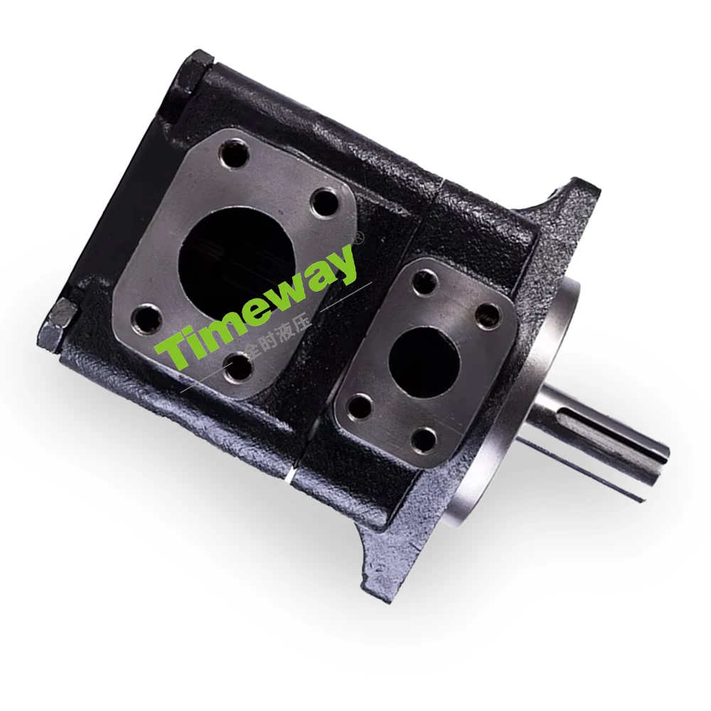 

Одиночный гидравлический лопастной насос T6E T6E-042-1L00-B1 T6E-045-1L00-B1 T6E-050-1L00-B1 T6E-052-1L00-B1 Фиксированные лопастные насосы T6E-062-1L00-B1