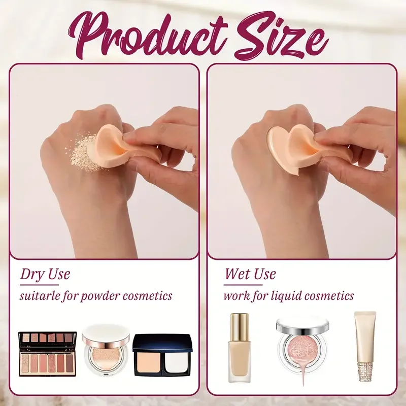 Éponges de maquillage rondes pour Application de fond de teint, bouffantes légères en mousse de polyuréthane hydrophile, 12 pièces