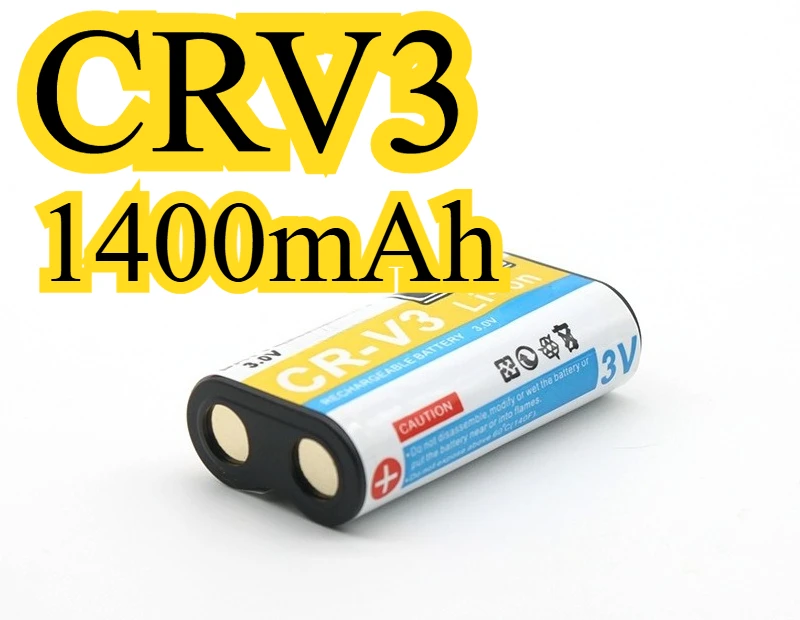 1400mAh CRV3 Suitable for Kodak CRV3 Camera Lithium Battery Supports Fast Charging PC Bulletproof Rubber Shell Material Battery