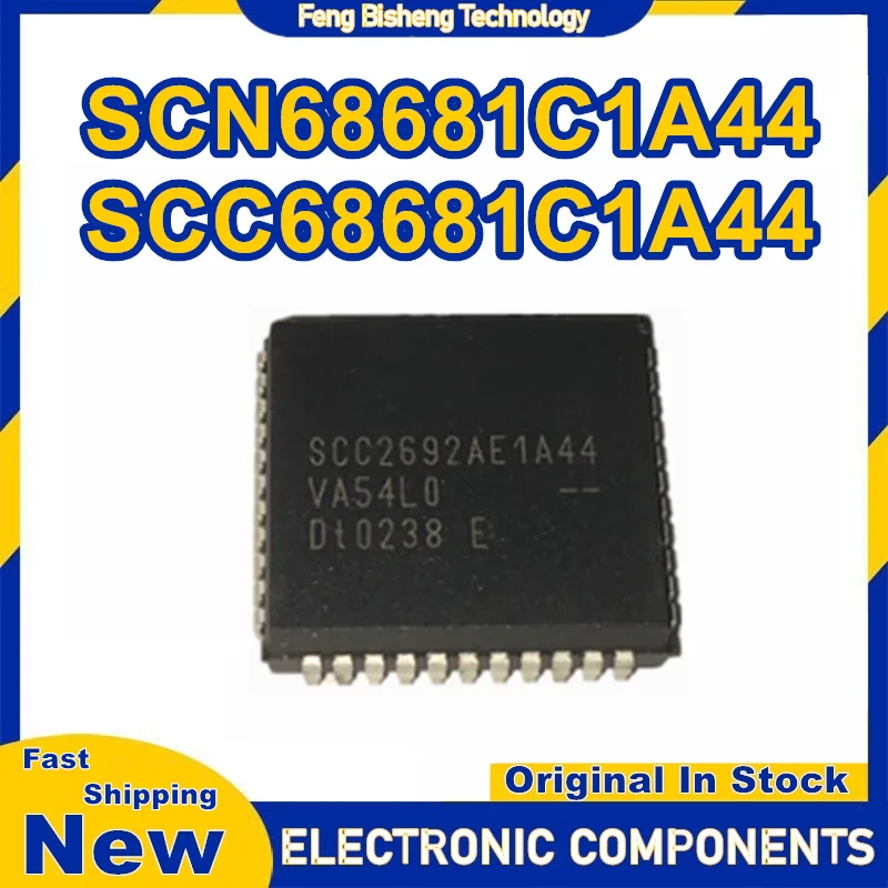 5PCS SCC68681 SCN68681 SCN68681C1A44 SCC68681C1A44 PLCC44 IC chipset New in stock
