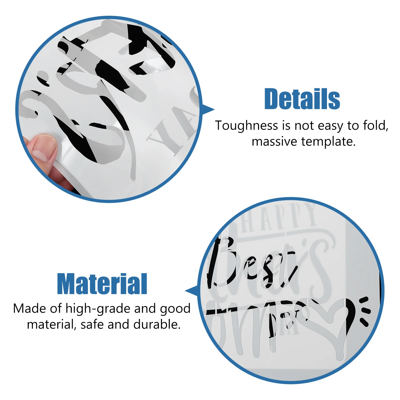 12 Pcs Mother Day Stencils Mothers Template Children Painting White Pet Hollow Drawing