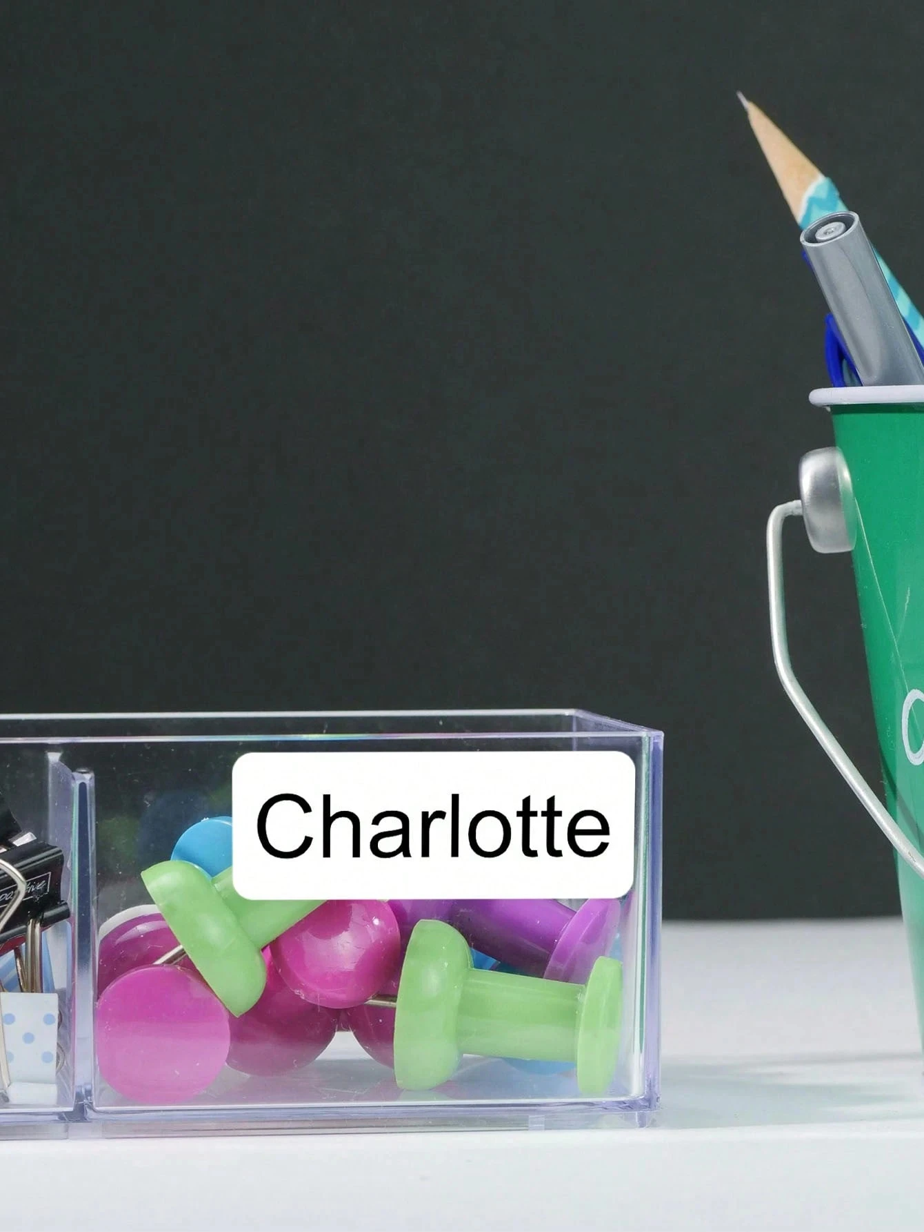 3.4*1.2CM Custom Transparent Name Labels, Cute Custom Name Stickers For Kids, Waterproof Clear Stickers, Personalized Baby Name