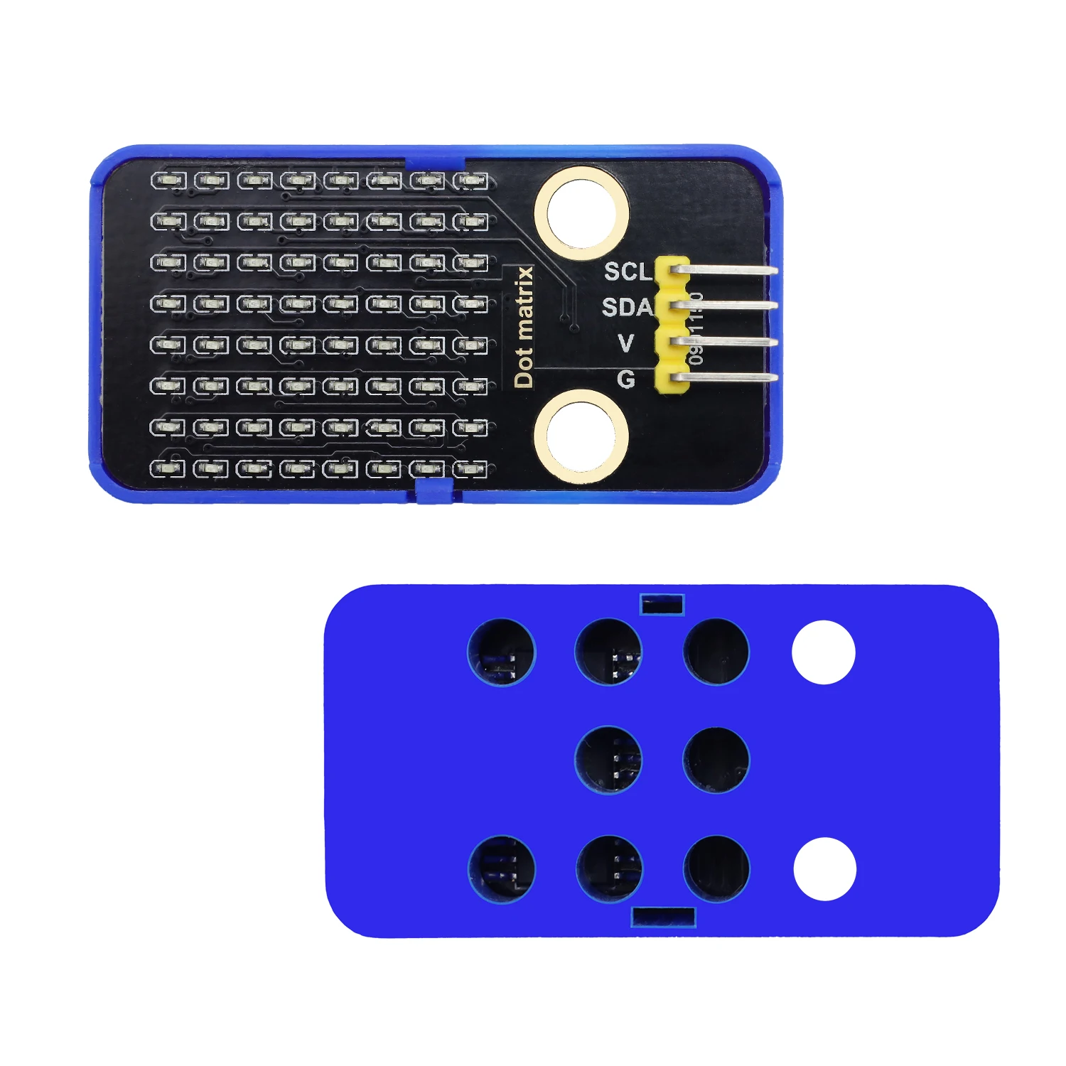 نموذج جديد HT16K33_8X8 وحدة مصفوفة نقطية لتقوم بها بنفسك بنة إلكترونية لبرمجة Arduino IDE المتوافقة مع كتل ليغو