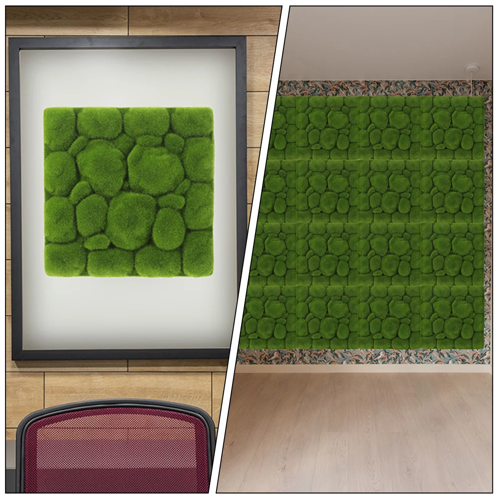 

2Pcs Simulation Moss Board Artificial Moss Foam Green Plants Wall Decoration Indoor Outdoor Floral Arrangement Garden Decor