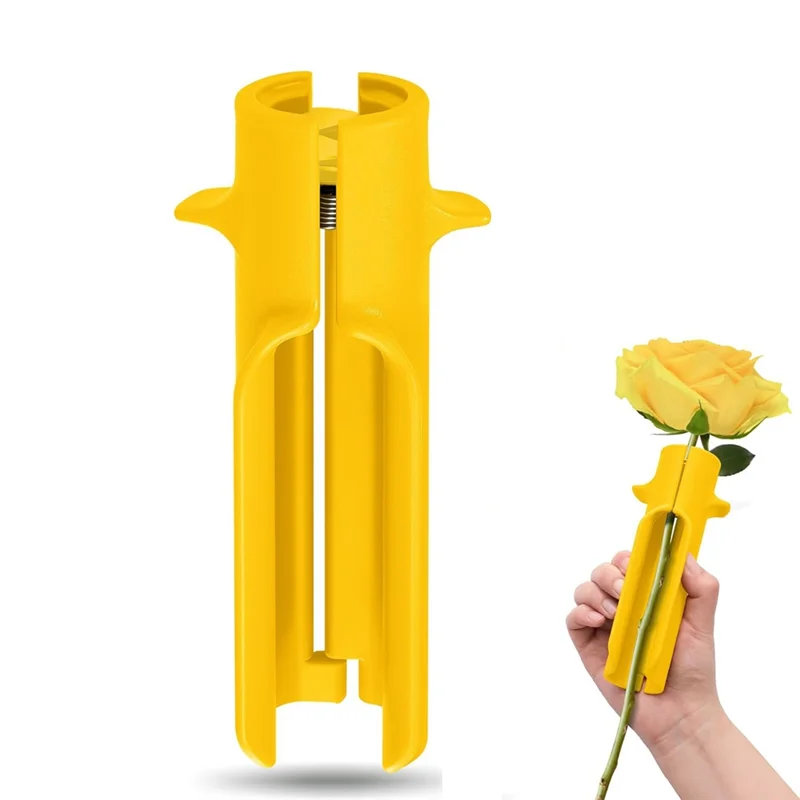 

ABBP-Plastic Rose Thorn Remover Stripper Tool - Home Garden Pruning Shears With Ergonomic Handle For Gardening Safety