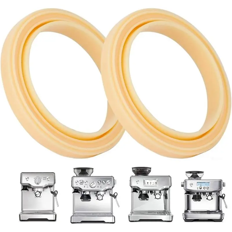 A19F-For Espresso Machine Compatible- Yellow For 54Mm Silicone Group Head Gasket In 2-Pack