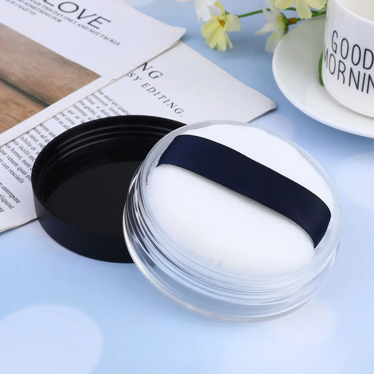 

Empty Powder Container 20G Reusable Plastic Compact For Face Powder Travel Jar Storage Blusher Glitter Balm Organizer