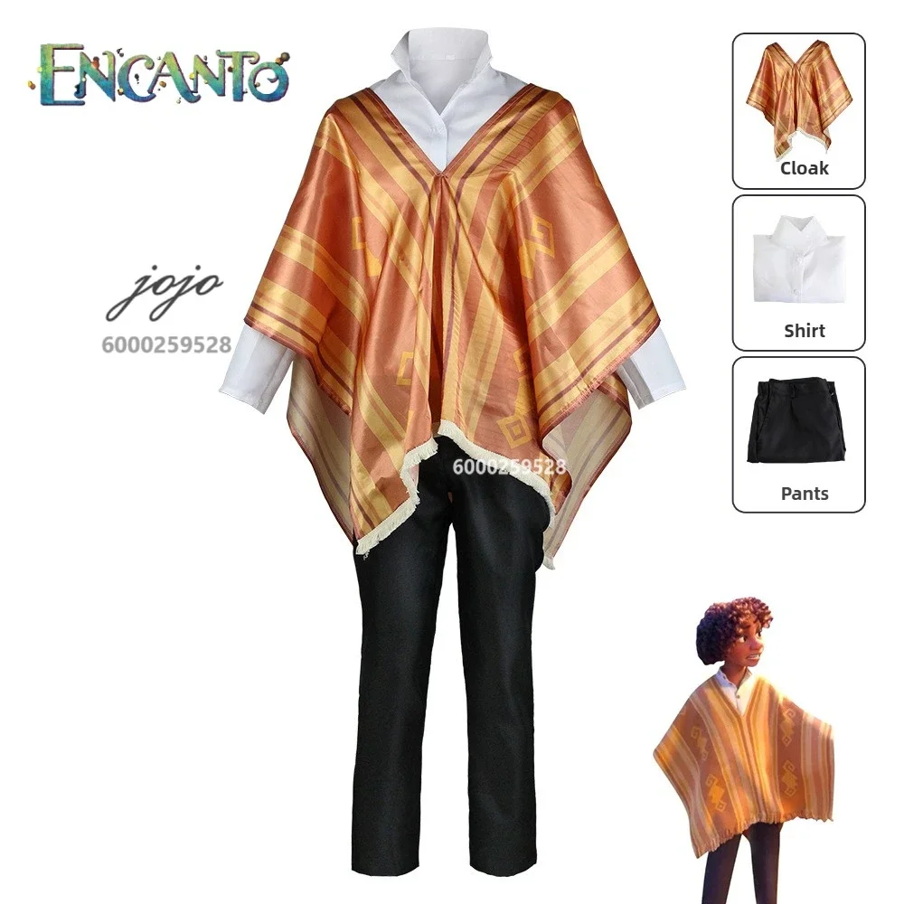 

Encanto Anime Camilo Madrigal Cosplay Costume for Kids Adult Cloak Shirt Pants Full Set Halloween Carnival Movie Cosplay Clothes