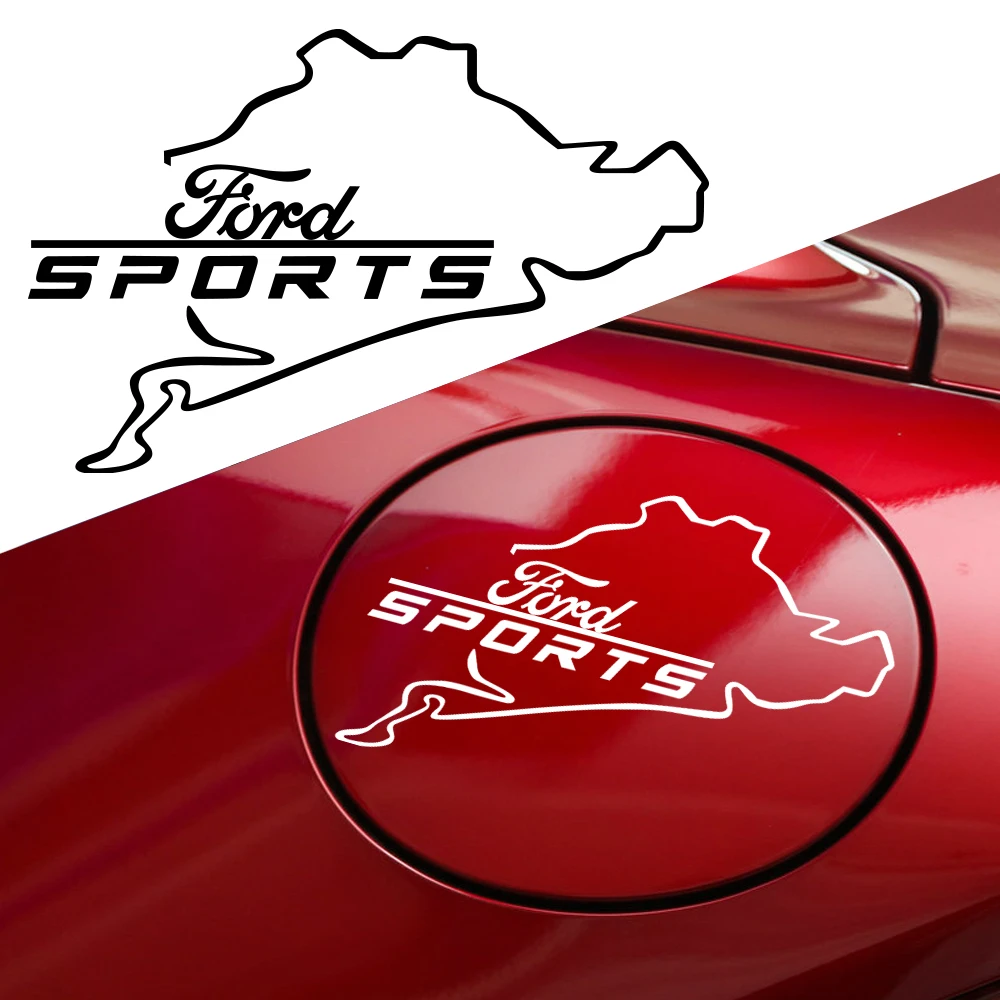 1PCS Car Styling Fuel Tank Cap Sticker Body Decal Center Cover For Ford Focus MK2 MK3 Ranger Fiesta S MAX Mondeo Mustang ST MK5