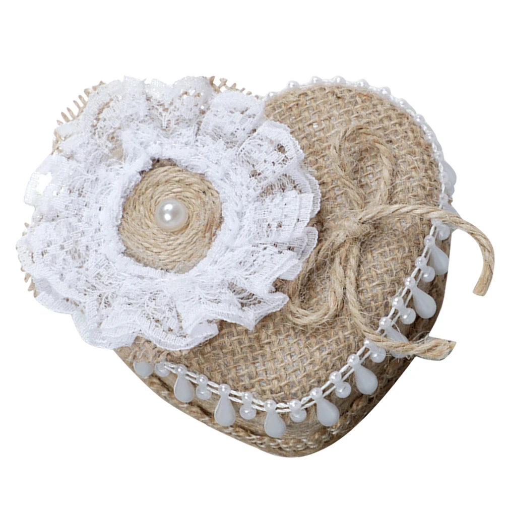 

Ring Box Jewelry Rustic Shaped Case Holder Earrings Man Strong Lightweight Portable Long Lasting Delicate