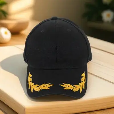 

Navy Embroidered Captains Hat Cotton Polyester Baseball Cap Sunshade Outdoor Travel Camping Breathable Sunscreen Hat
