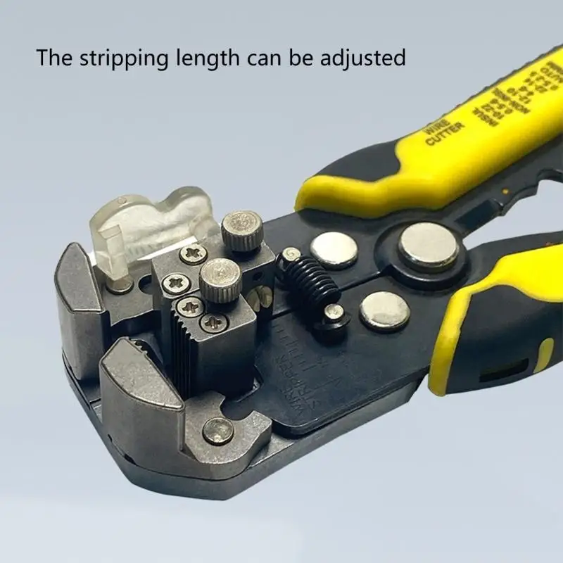 652F Compactly ABS Cable Stripper Tool For Crimping Cutting And Stripping Wires Easy Carry Design