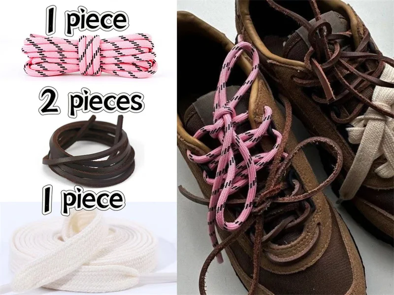 4-teiliges Set Vintage DIY MIU Bunte Schnürsenkel für Low-Top Canvas Sneaker Sport Casual Leder MIU Schnürsenkel Dropshipping – Detail 12