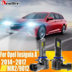 2pcs HIR2 Led 헤드 라이트 Canbus 9012 자동차 전구 높은 전력 6000K 백색광 모토 다이오드 램프 12v 55w Opel Insignia A 2014 ~ 2017