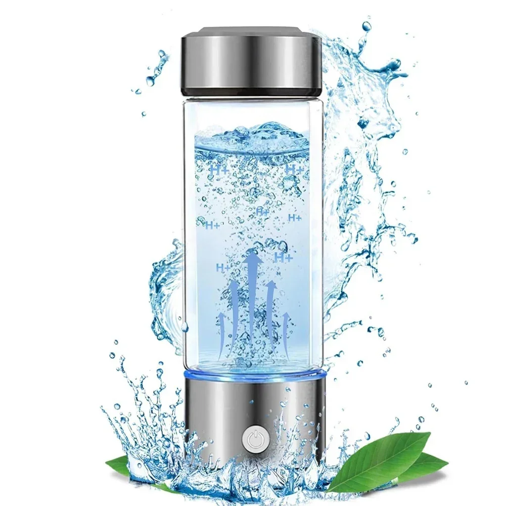 420ml Hydrogen-Rich Water Cup Portable Hydrogenated Water Bottle Alkaline Maker Rechargeable Antioxidan Hydrogen Water Generator