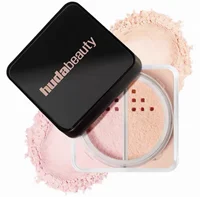 Polvo Fijador y Translúcido Huda Easy Bake Sin Fragancia, Control de Grasa, Maquillaje Mate Resistente al Agua