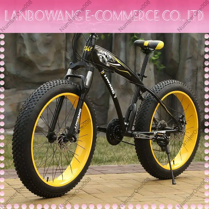 Fat Tire Snow Bike 4.0 Erwachsenen-Unisex-Mountainbike 21-Gang Doppelscheibenbremse