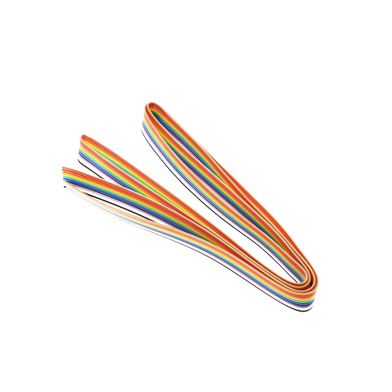 Ribbon Cable 10 WAY Flat Cable Color Rainbow Ribbon Cable Wire Rainbow Cable 10P 1.27MM Pitch diy electronics