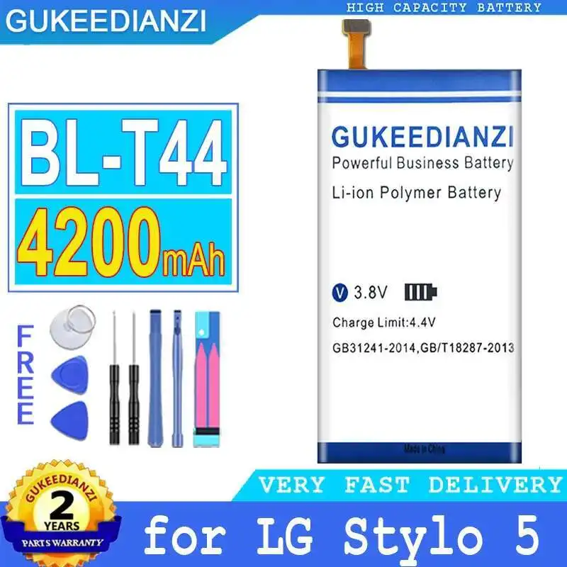

BL-T44 Аккумулятор мобильного телефона емкостью 4200 мАч для LG Stylo 5 LMQ720PS Q720A Надежный источник питания