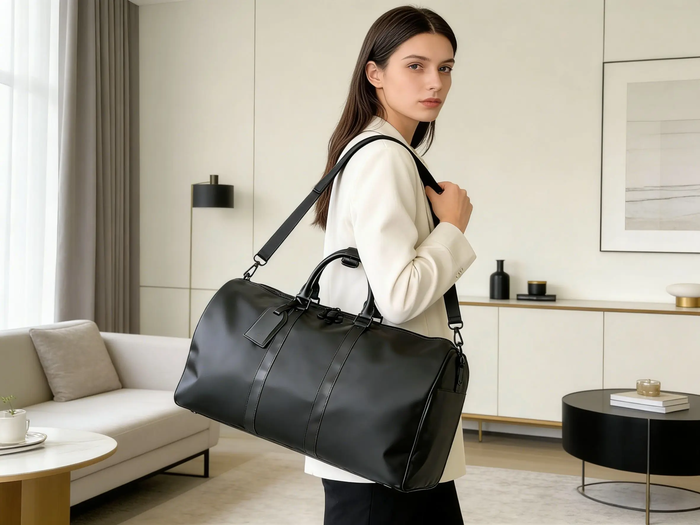 New Fashionable Women's Travel Bag Large Capacity Luggage Bag High-Quality Gym Bag Luxurious Design Handbag