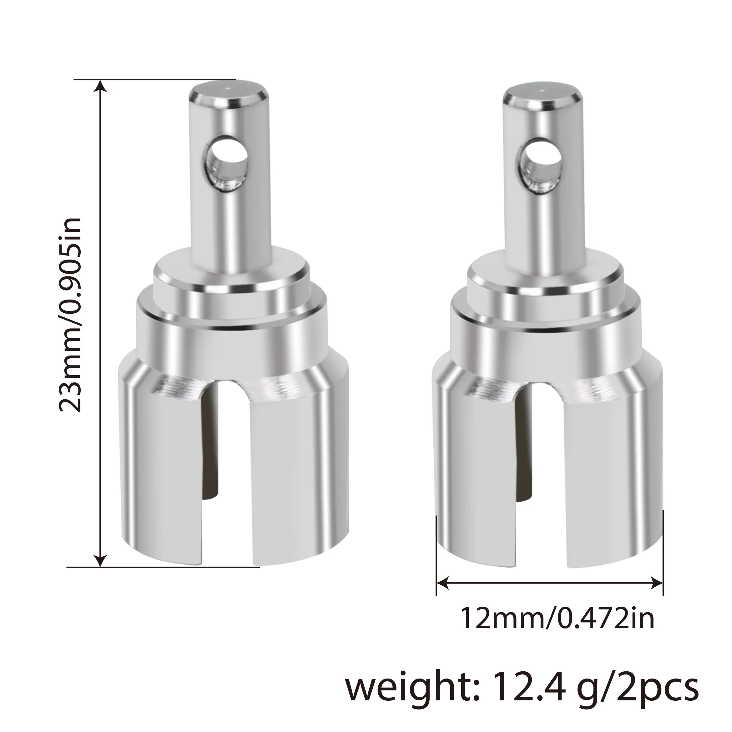 Tasse d'os de chien différentielle en métal, pour MJX Hyper Go 1/16 16207 16208 16421 H6V3 M162 1/14 14301 14302 14303, pièces de mise à niveau de voiture RC