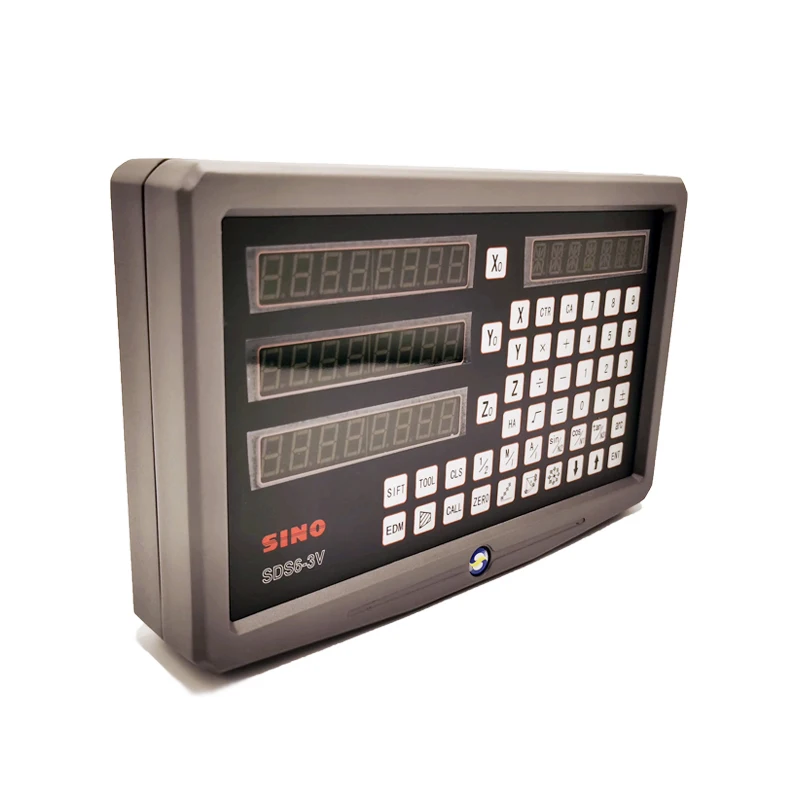 SINO SDS6-3V Digital Readout Systems  3 Axis DRO Optical Sensor Linear Scale System With Milling Machine