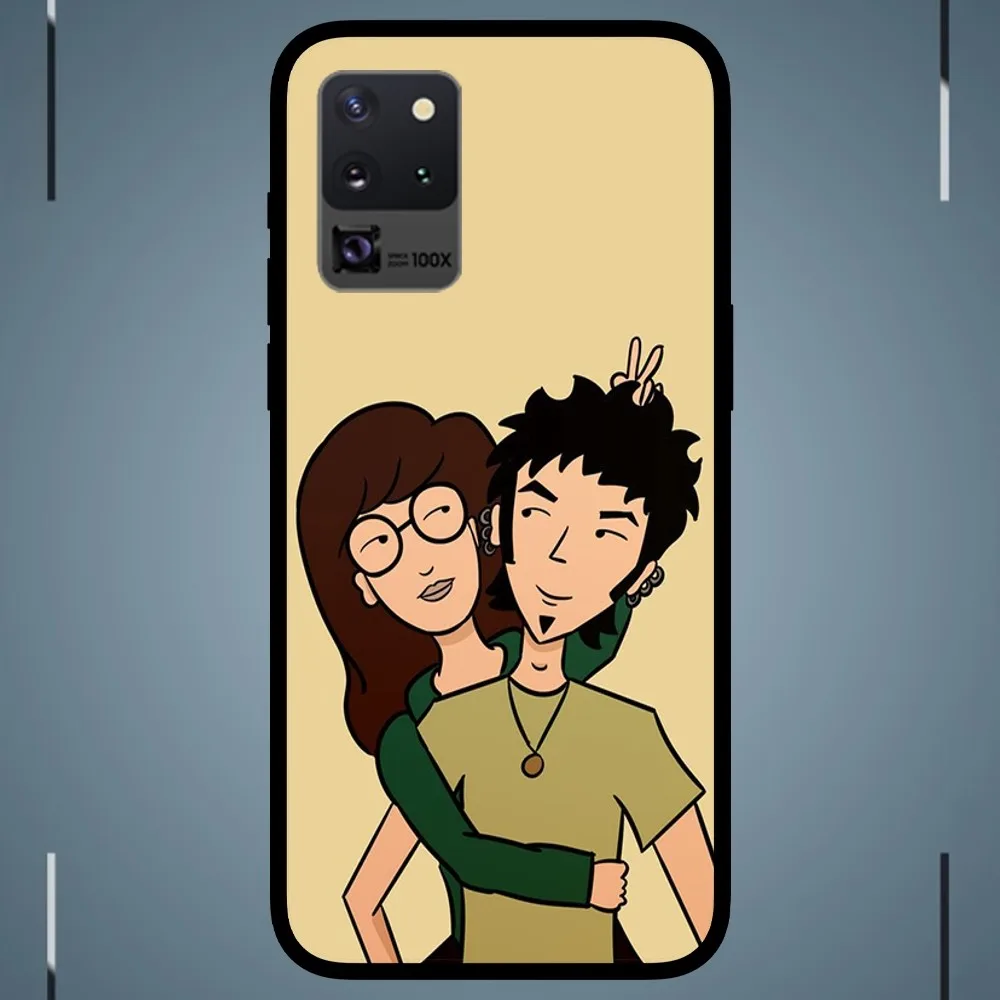 Cartoon D-Daria  Phone Case For Samsung Galaxy S24 S23 S22 S21 S20 FE Note9 10 Plus Ultra Lite 5G Black Phone Case