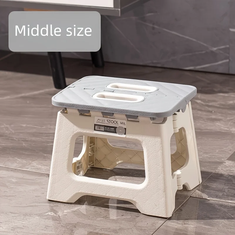 Simple Office Stool, Fashionable, Beautiful, Sturdy and Durable, Folding Stool for Home Use, Easy to Store, Office Folding Stool image 5