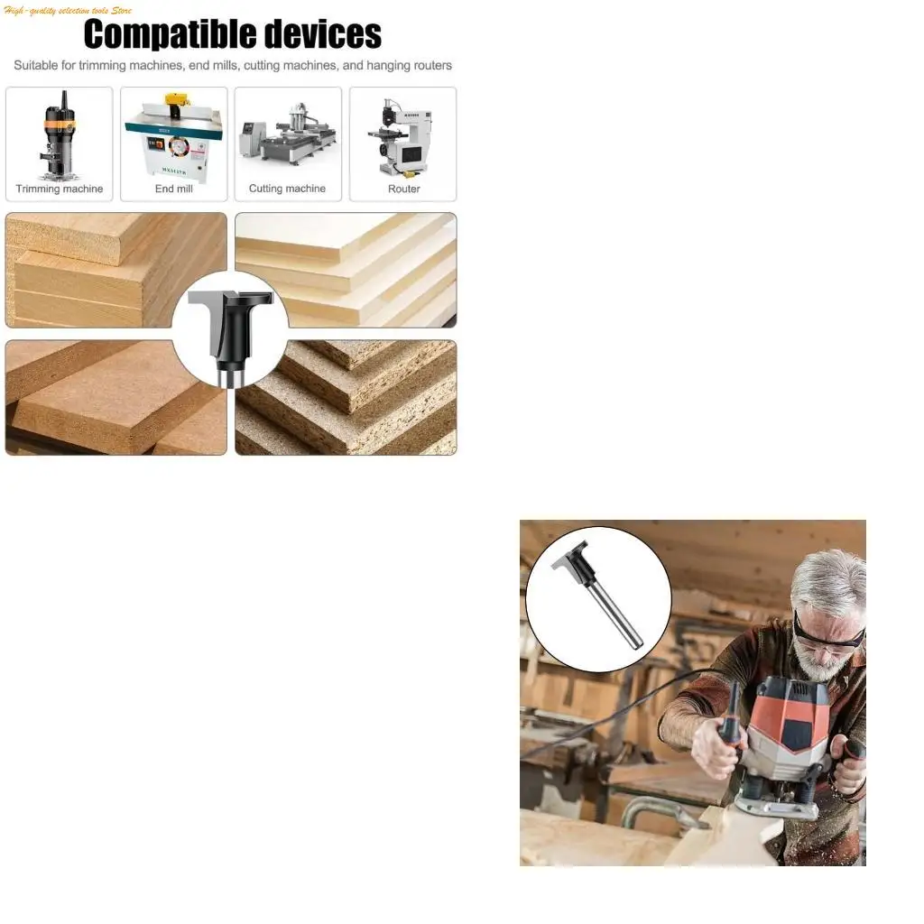 203F 1/4 Handle Veneers Carbon For Crystal Plate Curved Bending Milling Cutter For Power Tool Routers Bit Accessories