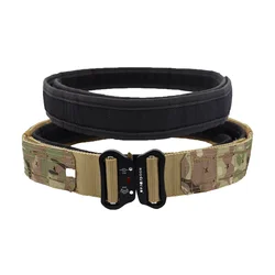 High Quality Tactical 2 inch Combat Belt Quick Release Metal Buckle MOLLE Mens Belts Camo 3415