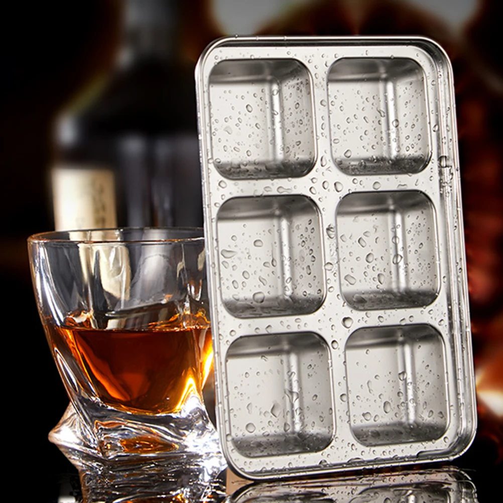 

Stainless Steel Ice Cube Mold 12 Cubes Tray Silicone Bucket Round Resistant Freezer Kitchen Bar Tool Home Accessory