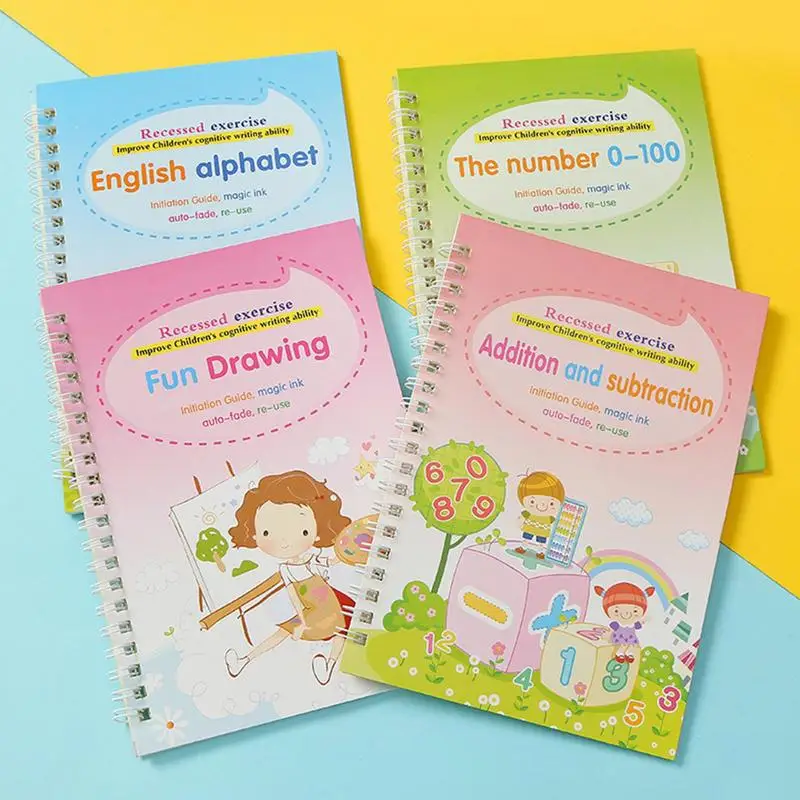 Handwriting Practice Kit Preschool Groove Calligraphy Workbook Kit Practice Copybook Preschool Learning Activities Handwriting