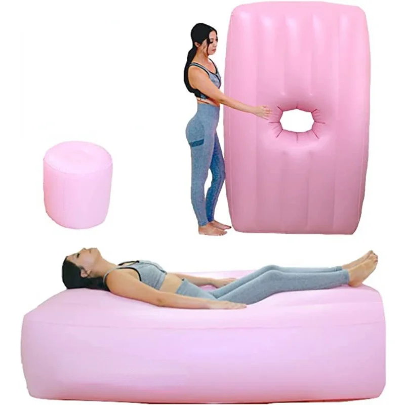 Inflatable Air Mattress Maternity Sleep Pad BBL Bed With Hole Butt Post Surgery Recovery Support For Back Pregnancy Pillow